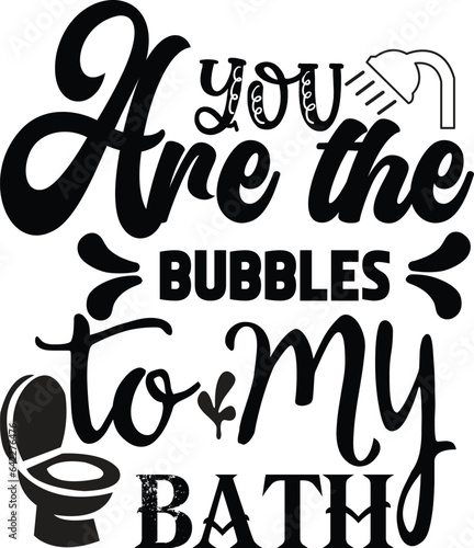 Schilderij op canvas Bathroom Quotes SVG cut fail