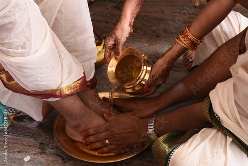 South Indian brahmin wedding ceremony photo