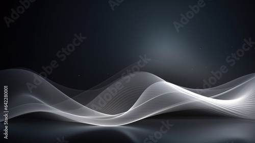 Abstract Background Illustration with Smooth Flowing Lines and Futuristic Energy