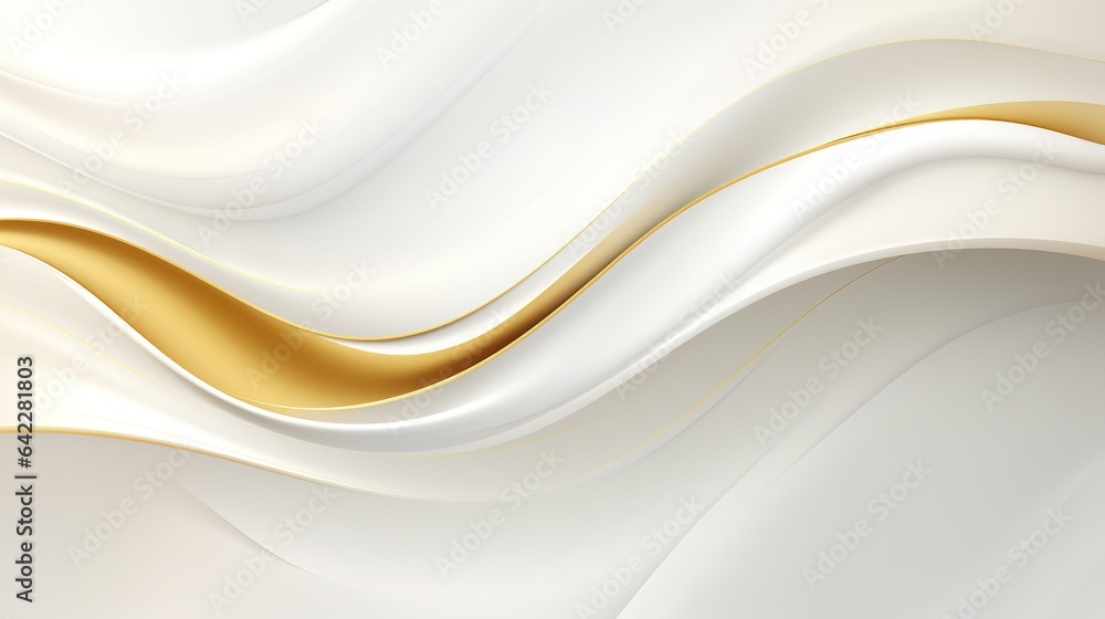 Obraz premium Wavy Blue Abstract Background with Smooth Curves and Light Patterns
