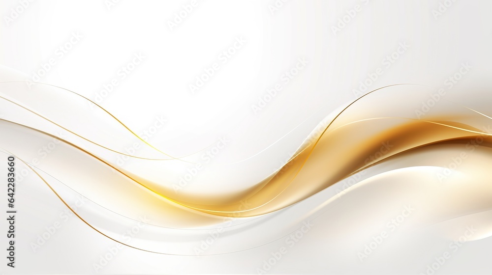 Fototapeta premium White abstract background with waves