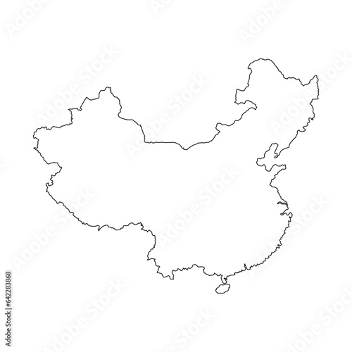 chinese map icon vector