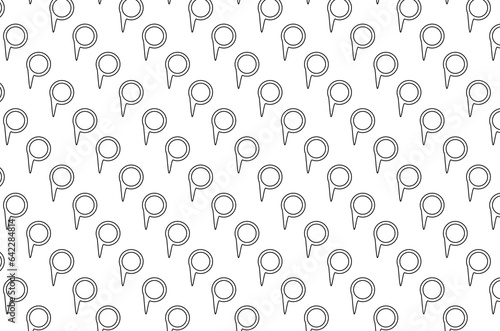 Digital png illustration of rows of black speach bubble on transparent background