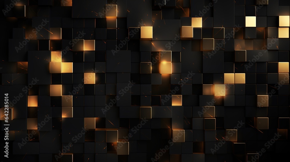 Colorful Abstract Light Background with Geometric Blue Squares Colorful Abstract Light Background with Geometric Blue Squares