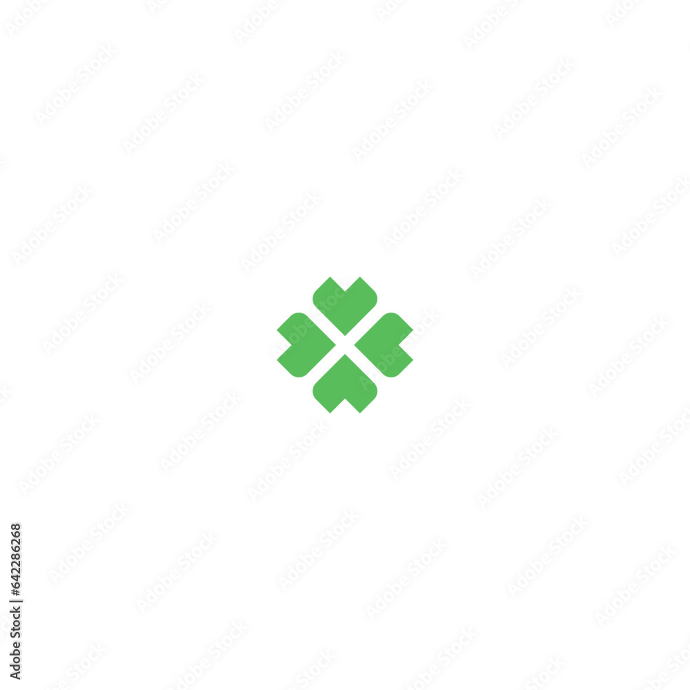 Obraz premium Geometric Clover Vector