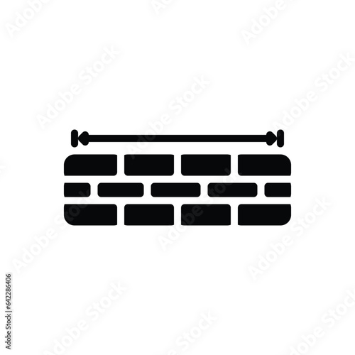 Black solid icon for breadth 