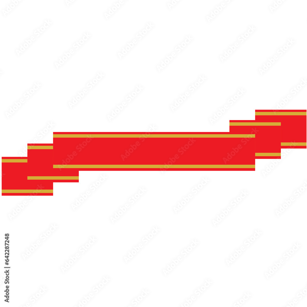 Digital png illustration of red banner with copy space on transparent background Digital png illustration of red banner with copy space on transparent background