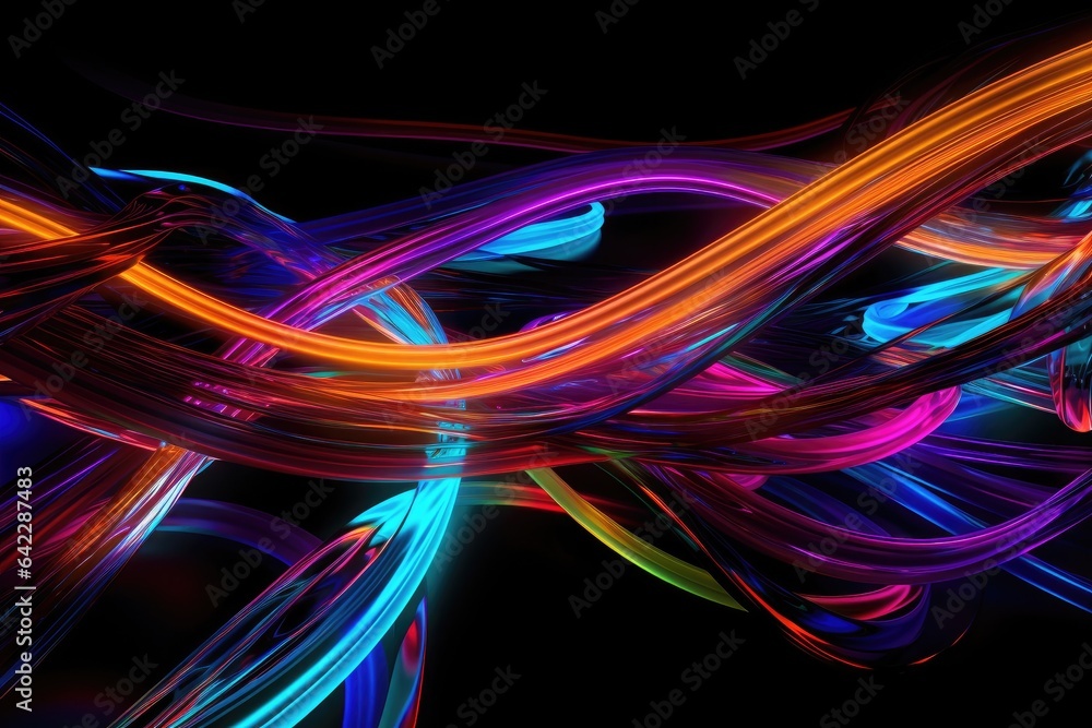 Abstract futuristic technology background. light line design Generative AI Abstract futuristic technology background. light line design Generative AI