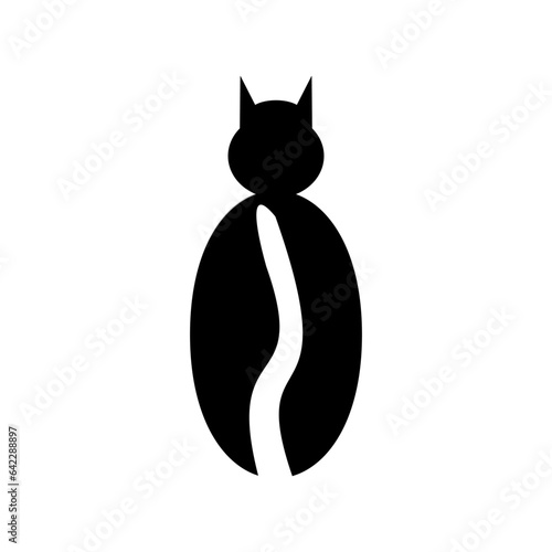 coffee shop and cat logo