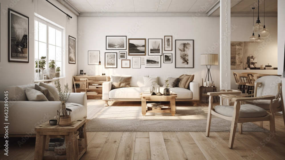 The room was a perfect blend of modern and rustic decoration. Generative AI The room was a perfect blend of modern and rustic decoration. Generative AI