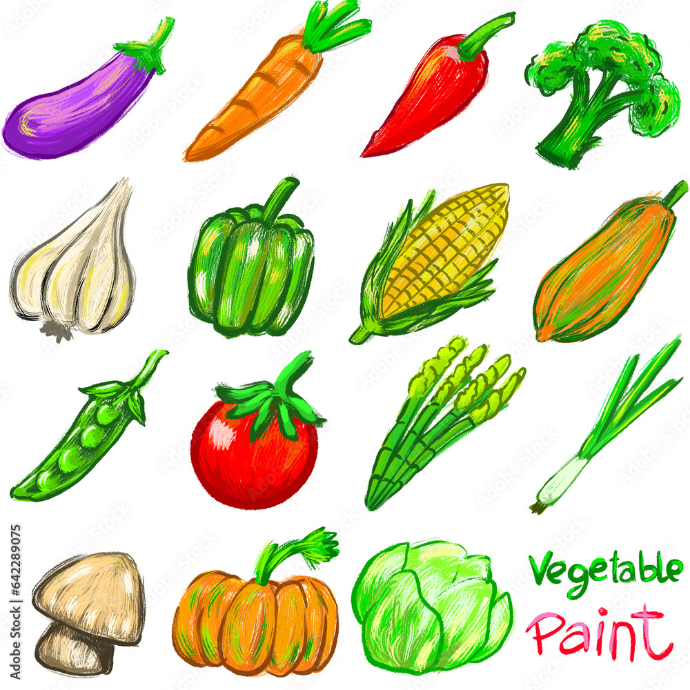 set of vegetables set of vegetables