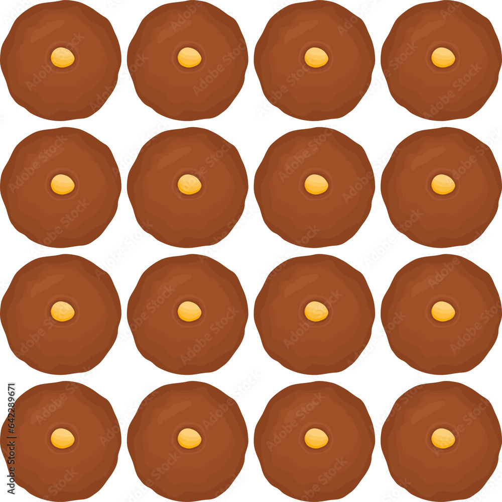 Fototapeta premium Pattern homemade cookie different taste in pastry biscuit