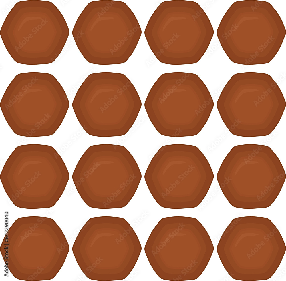Fototapeta premium Pattern homemade cookie different taste in pastry biscuit