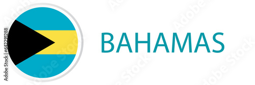 Free Download Bahamas flag in web button, button icons. - GFXLoad