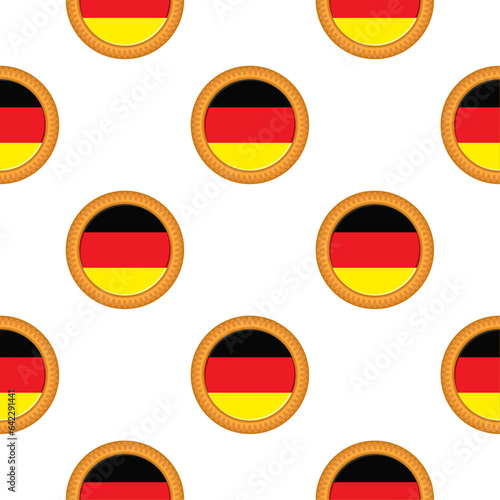Free Download Pattern cookie with flag country Germany in tasty biscuit - GFXLoad