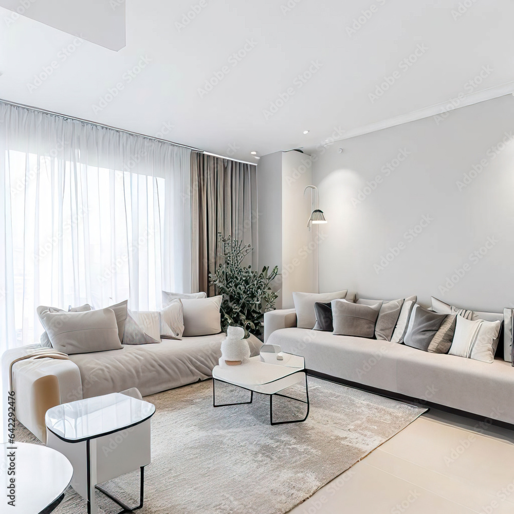 Fototapeta premium Beautiful, very elegant rooms also for children, full modern models