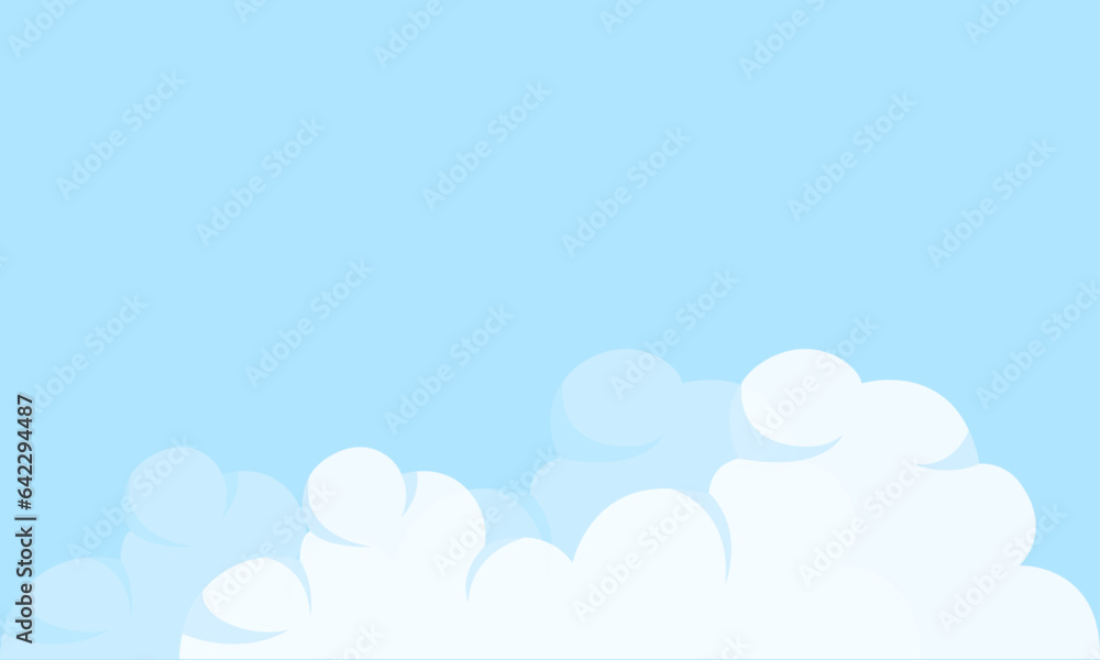 Vector cloudy blue background, vector illustration Vector cloudy blue background, vector illustration