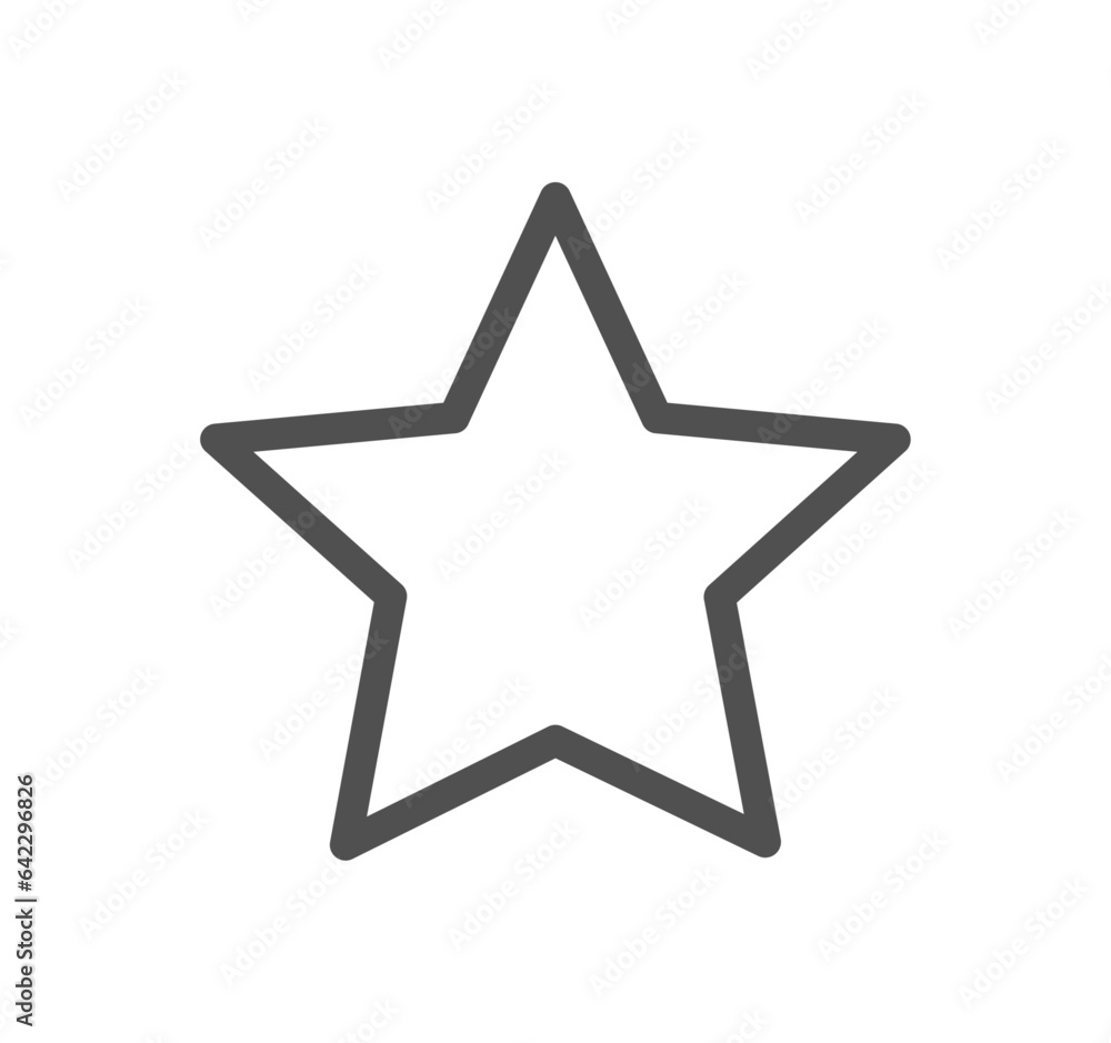 Star related icon outline and linear vector. Star related icon outline and linear vector.