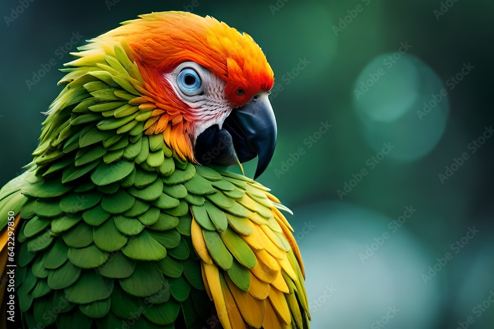 Fototapeta premium blue and yellow macaw
