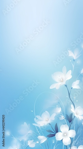 Flower blue background wallpaper for phone