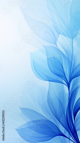 Floral blue background wallpaper for phone