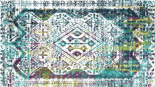 Carpet and Rugs textile design with grunge and distressed texture repeat pattern  