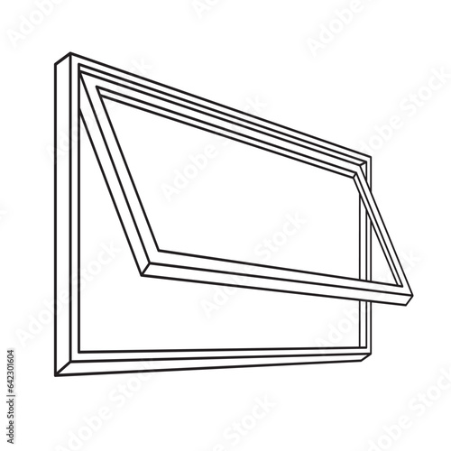 awning window vector drawing
