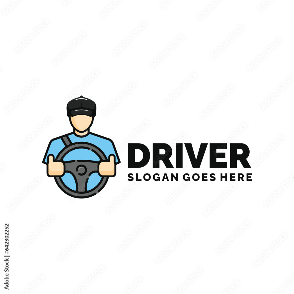 Car driver logo design vector illustration Car driver logo design vector illustration