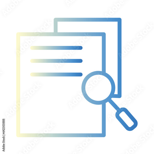 Document Research Study Icon