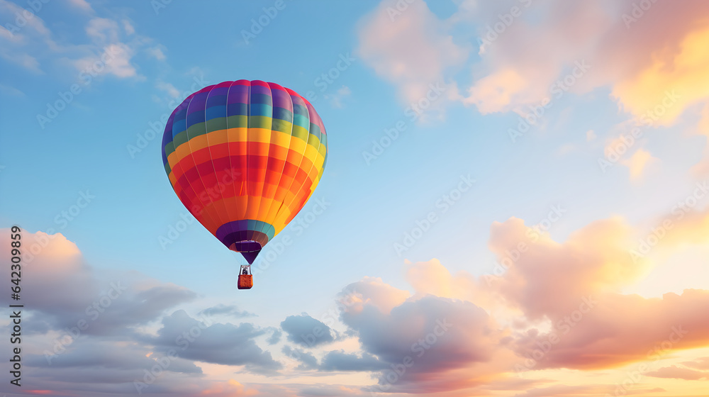 hot air balloon in flight hot air balloon in flight