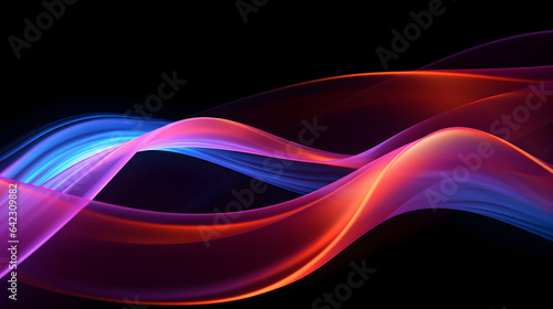 Holographic Neon Fluid Waves