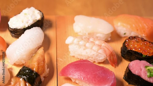 握り寿司　にぎり寿司　寿司ネタ photo