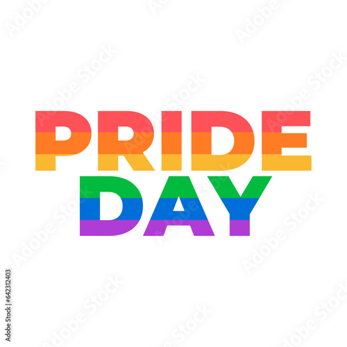 2 Vector lgbt pride typography pride month in june colorful text lettering