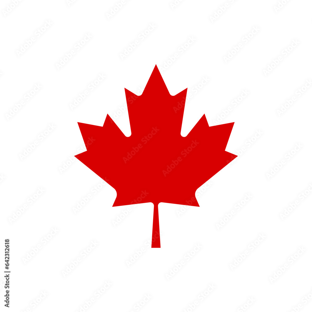Vector canada flag icon isolated on white background Vector canada flag icon isolated on white background