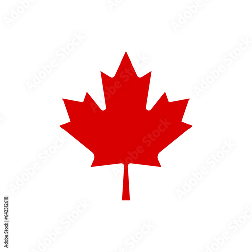 Vector canada flag icon isolated on white background