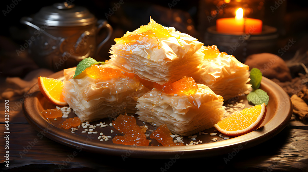 tasty fresh baklava mithai kitchen made. tasty fresh baklava mithai kitchen made.
