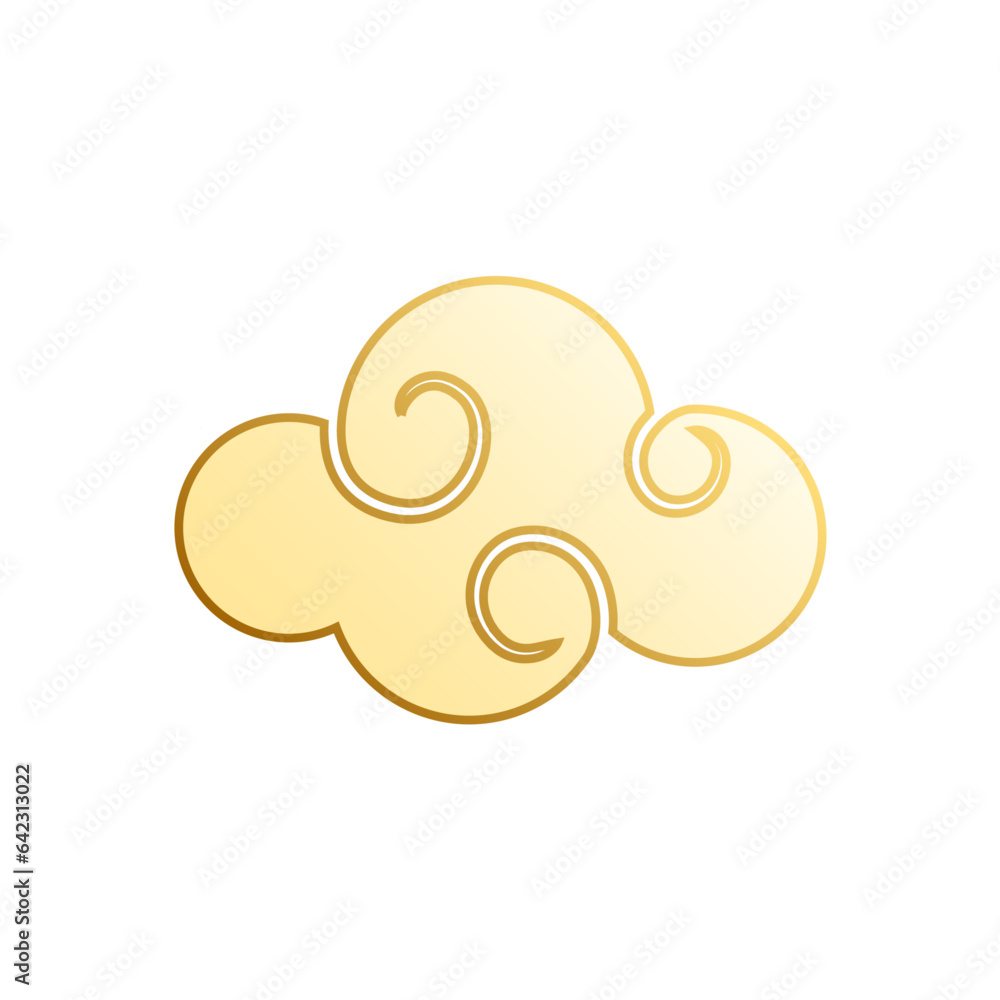 Vector traditional chinese cloud icon design Vector traditional chinese cloud icon design