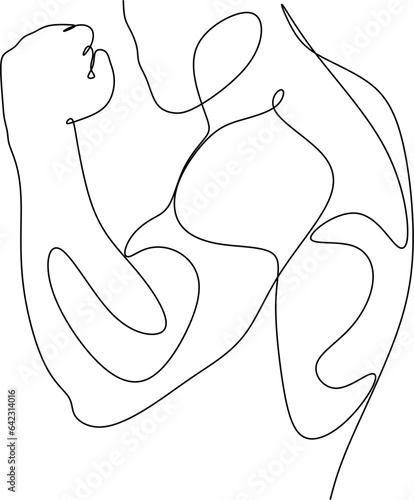 Continuous one line drawing of male figure printable wall art set. Drawing of a man's body. Nude abstract portrait in one line. Minimalistic design.