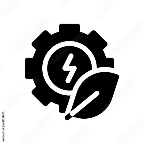 sustainability glyph icon