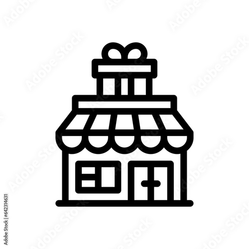 gift shop line icon