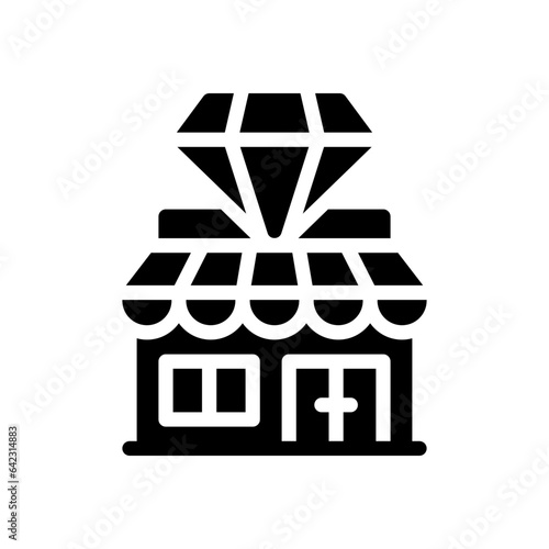 pawn shop glyph icon
