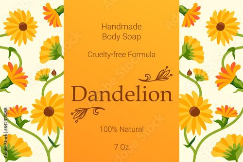 Handmade beauty soap cruelty free formula vector