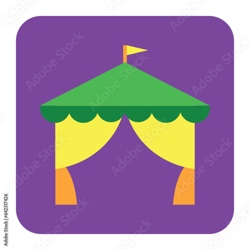 Tent Flat Icon