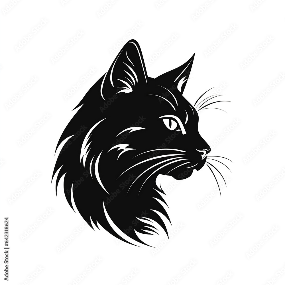 Fototapeta premium portrait of a black cat