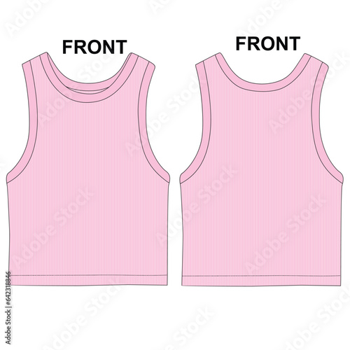  LADIES RIBBED VEST TOPS.