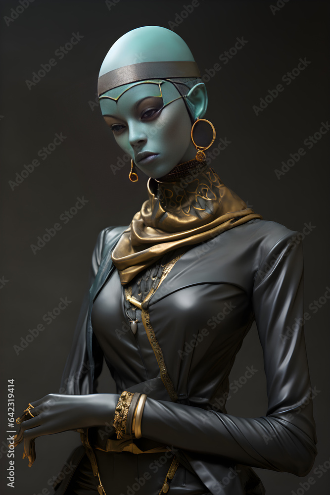 Portrait of a futuristic avatar Portrait of a futuristic avatar