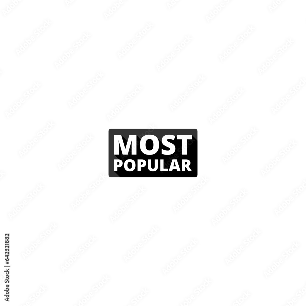 Most popular icon sign isolated on white background Most popular icon sign isolated on white background