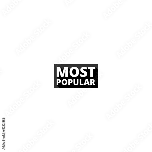 Most popular icon sign  isolated on white background
