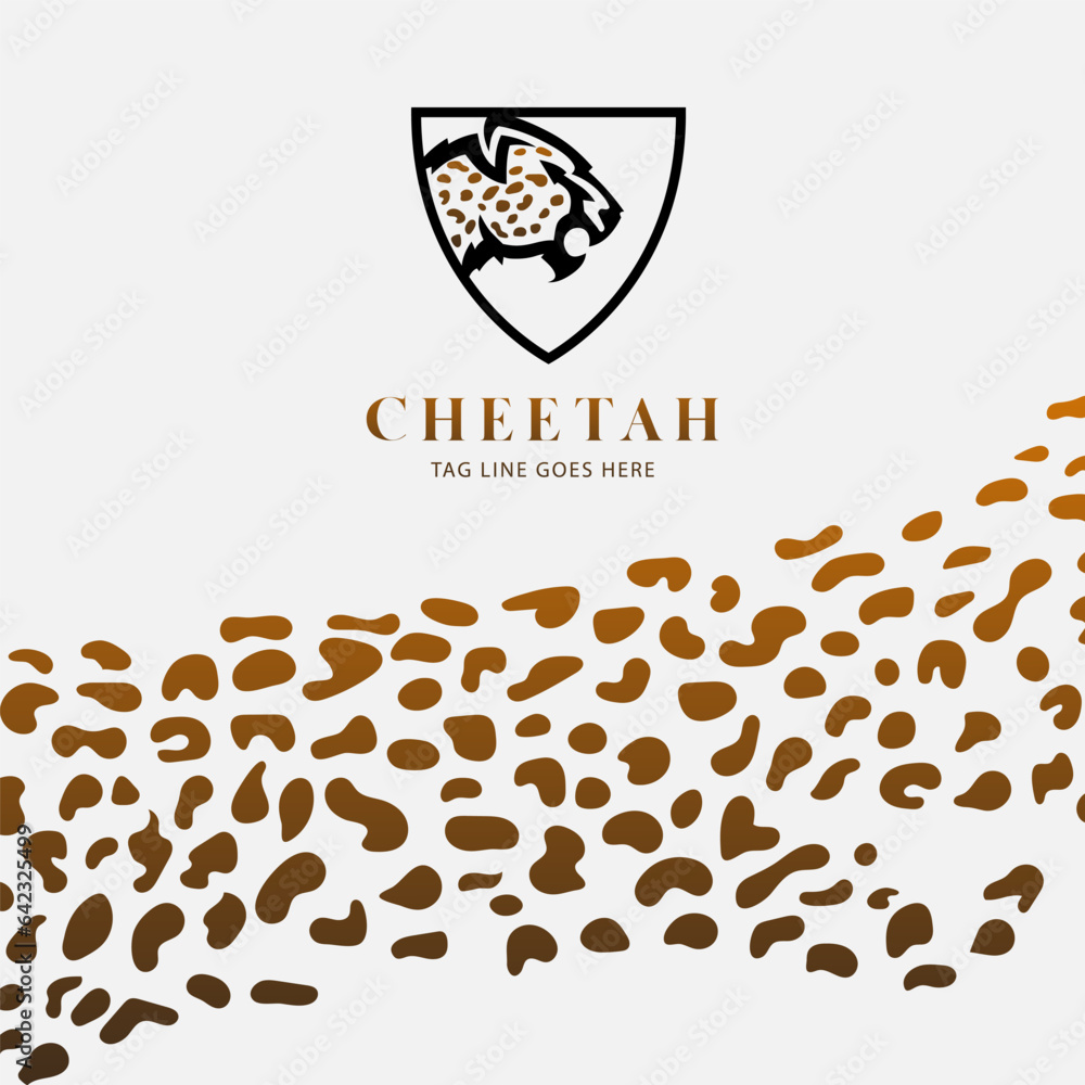 Obraz premium Cheetah logo vector
