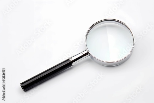 Magnifying Glass, stands alone on a white background, making it suitable for various design applications